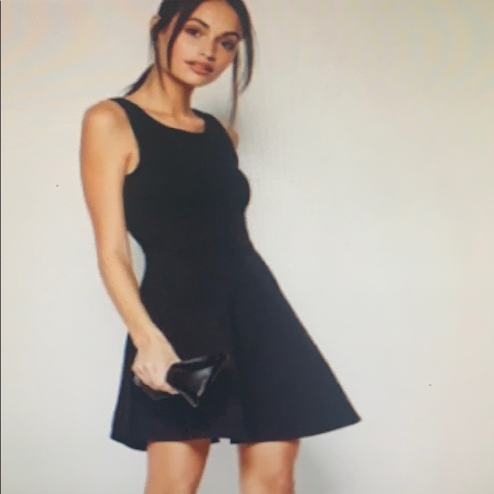 Black skater dress